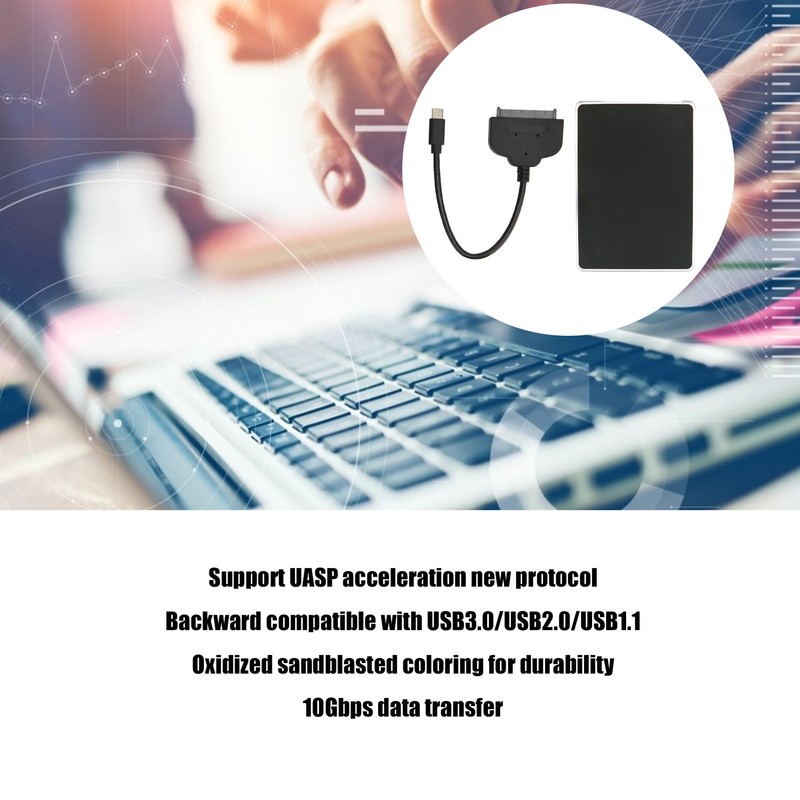 SSD Adapter Box Kit 10Gbps Data Transmission Ultra Thin Design