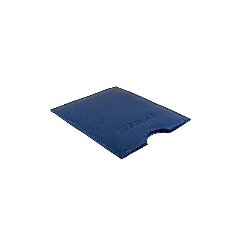 Travel Passport Holder Sleeve Protector Cover Wallet Real Leather RFID