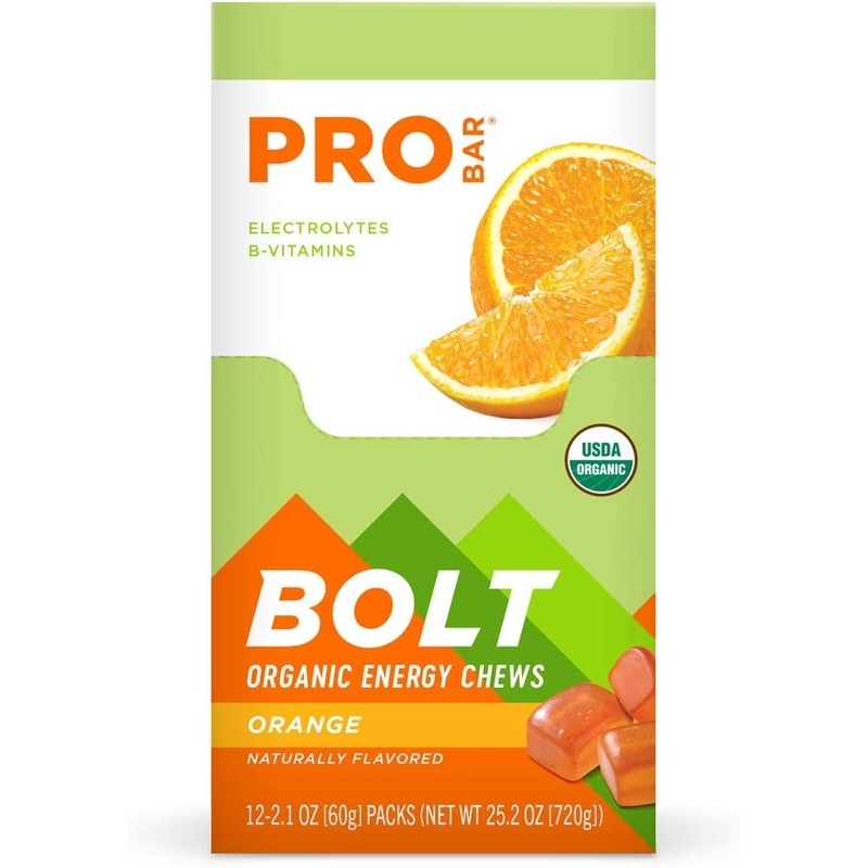 PROBAR - BOLT Organic Energy Chews - Orange - USDA