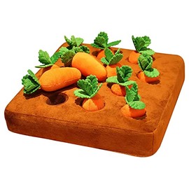 Carrot Farm Dog Toys, 4/12PCS Pet Carrot Plush Toys, Dog Carrot Chewing Toys, Hide and Seek Carrot Farm Dog Toys