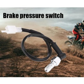 Interruptor de presión de freno Gorgeri Interruptor de freno hidráulico, interruptor de presión de freno de luz trasera universal para motocicleta, manguera de freno trasera, manguera de freno