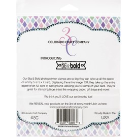 COLORADO CRAFT COMPANY Colorado Clear Stamp BQ, Perfume Bouquet-Big & Bold