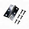 12 Packs 2.15 Inch Black Stainless Steel Butt Hinges, Small