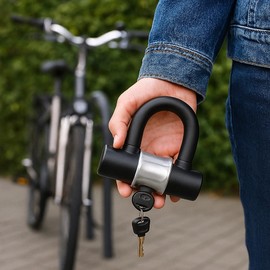 Stahlex U-Lock 820 100 x 100 mm Compact Robust Security Lock for Bicycles