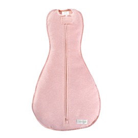 Woombie Original Baby Swaddling Blanket - Soothing, Cotton Baby Swaddle - Wearable Baby Blanket, Pink Posey, 14-19 lbs