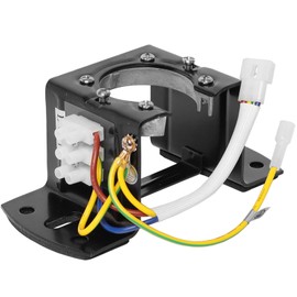 Ceiling Fan Mounting Bracket with Integrated Electrical Connections,AICWIOO Carbon Steel Sloped Cathedral Ceiling Canopy Bracket for Living Room,Outdoor Patio,or Porch with Grounding Wire(Type B)