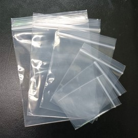 200-Pack Transparent PE Zipper Bags for Jewelry & Accessories - DIY Packaging (J01, 4x6cm) 4x6cm 5ea