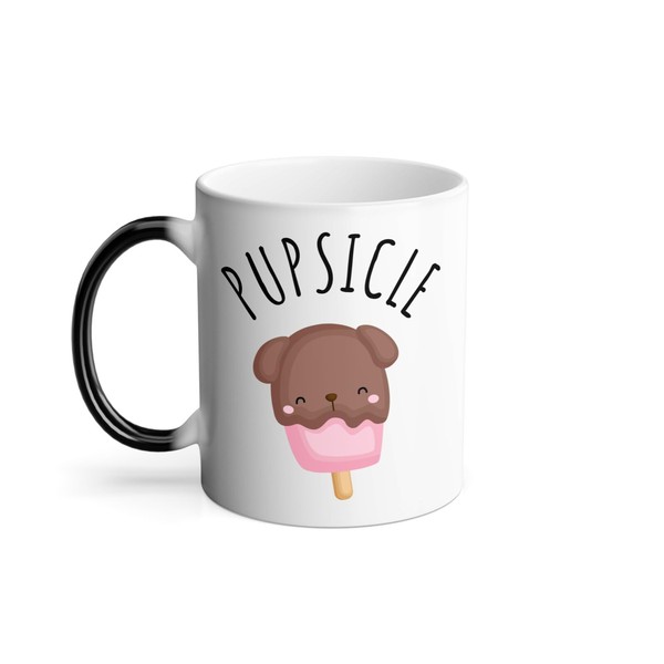 Thermoreagierende Tasse Magische Tasse – Pupsicle Dog Ice Cream Pets