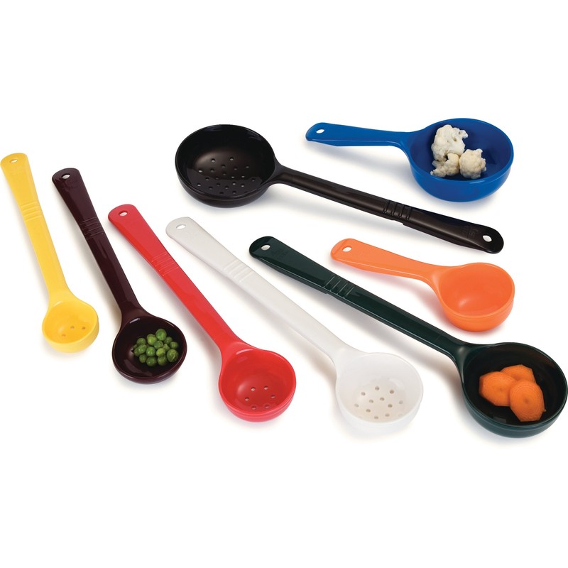 Carlisle 492104 Solid Short Handle Portion Control Spoon, 1 oz,