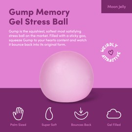 Speks Gump Stress Balls | Ultra Soft Squishy Fidget Toy for Adults & Teens | Stress Relief & Desk Toy | Moon Jelly