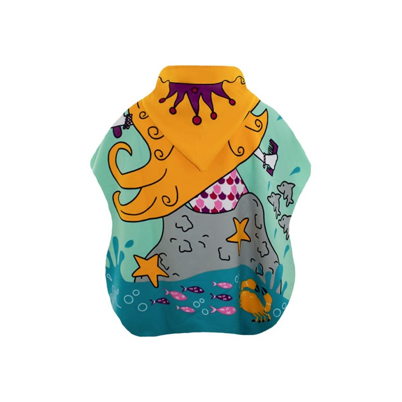 Toalla con Capucha para Bebé, Tipo Poncho con Distintos Diseños,