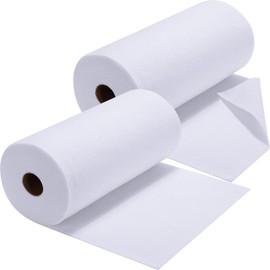 Vincreem 2 Rolls 12"x 10yd Cotton Blend Batting Cotton Batting Roll Sewing Supplies Quilting Supplies Fusible Interfacing for Needle Punched Quilt, DIY Project, Fabric Sewing Crafts (White)