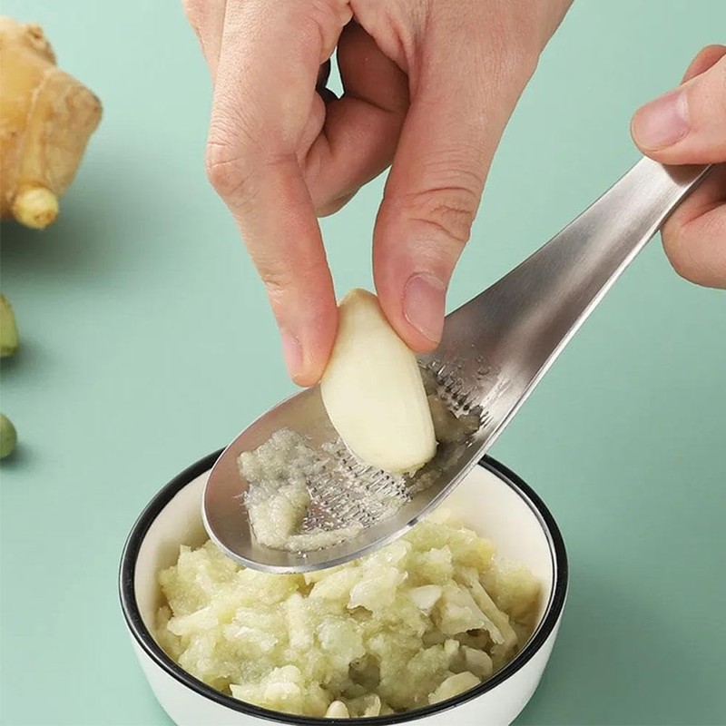 Stainless Steel Grater Spoon,Garlic Grinders Grating Spoons,Grater Grinder Spoon,Ginger Grater