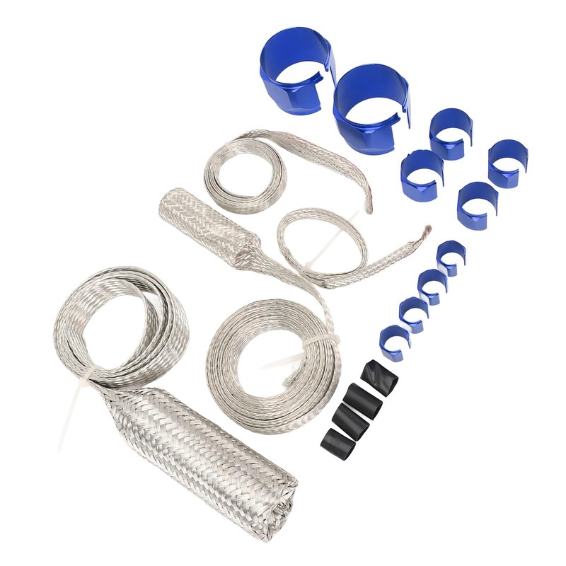 Stainless Steel Dress Up Hose Cover Kit Universal Radiator Hose