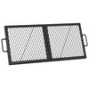 only fire Foldable X-Marks Fire Pit Cooking Grate, Portable Rectangle