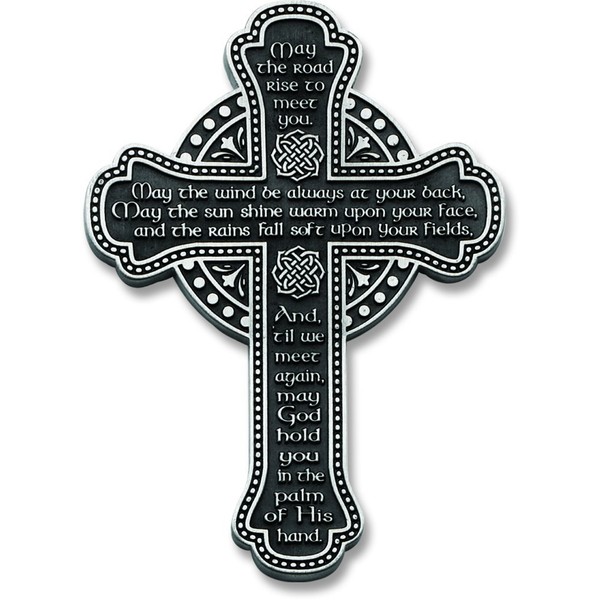 Cathedral Art (Abbey & CA Gift Message Wall Cross, 5-1/2-Inch, Silver