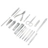 19pcs Manicure Pedicure Nail Clippers Set Stainless Steel Acne Removal