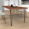 MDpygsfj Hairpin Table Legs,18 Inch Hairpin Legs, 3 Steel Rods
