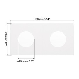 PATIKIL 2x2" Cardboard Coins Holders, 450 Pcs Coin Flips Cardboard Coin Holder Flips for 25 mm The Coin Collection Supplies Holder Storage, White