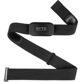 KYTO Heart Rate Monitor Chest Strap, ANT+/ Bluetooth, Compatible with iOS/Android APPs, Cycling/Yoga/Basketball/Running/Fitness Exercise/Boxing