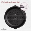 Cuisinel Cast Iron Lid - Fits 8"-Inch / 20.32cm Lodge