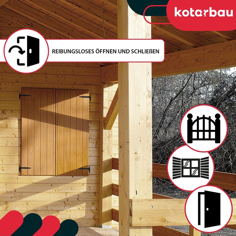 KOTARBAU® Shutter Hinge Hinge Tape Roll Ball Gate Hinge Door