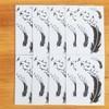 COKOHAPPY 10 Sheets Tiny Temporary Tattoo Feather Bird for Men