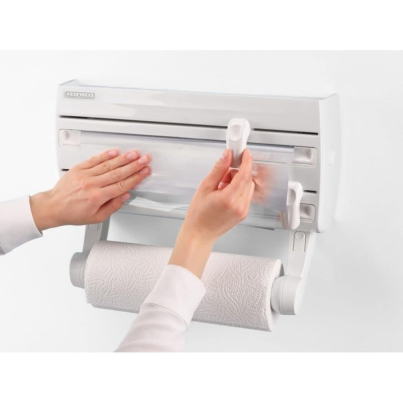 Leifheit Parat F2 Wall Mounted Kitchen Roll Holder – 3-in-1