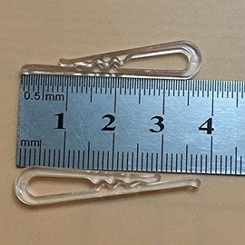 Apuxon U Shape Clear Durable Plastic Alligator Clips 100pcs Shirts Folding Ties Socks Pants Hold Garments in Place