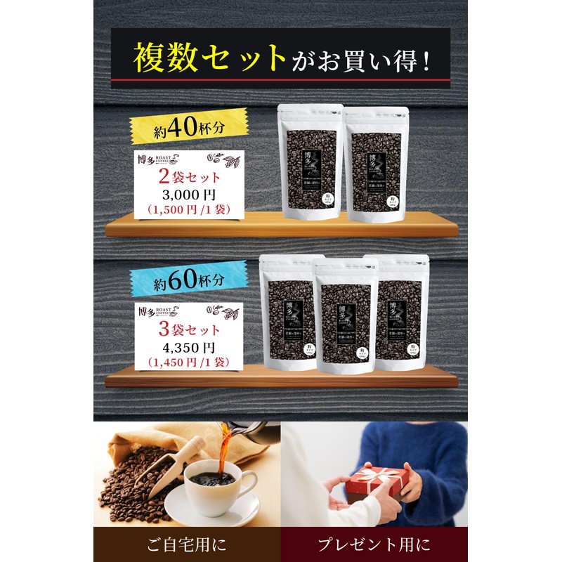 Hakata Roasted Coffee Mandelin Coffee Powder, Deep Roasted, Italian Roast,