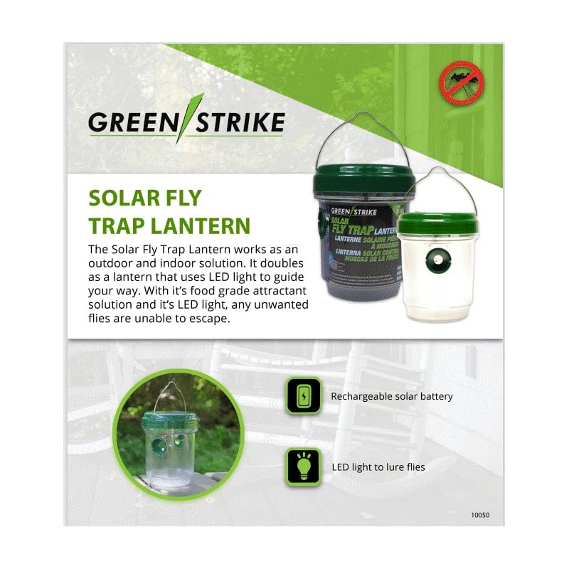 GREENSTRIKE 10050 Solar Decorative Led Fly Trap Lantern
