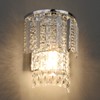 Pathson Modern K9 Crystal Wall Sconce Hardwired, Chrome Finish Wall