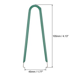 sourcing map IC Puller Chip Extractor Stainless Steel with Insulated Vinyl Grip Green 5 Pack