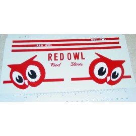 Tonka Red Owl Stores Semi Truck Sticker Set TK-118