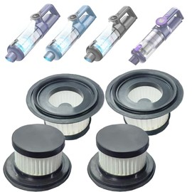 Feenynic 4 Pack Hepa Filters Compatible with MONOZEL Car Vacuum Portable, Model VC028., Filters works with autozen AZ028 and Fedemer Vacuum. Washable Filter Compatible with MONOZEL Handheld Vac