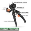 GRAND ORANGE Garden Tree Grafting Knife Pruning Pruner Shears Snip
