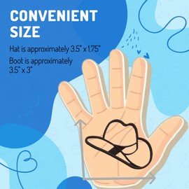 COWBOY - Cortadores de galletas de vaca de campo salvaje oeste, botas vaqueras y sombrero rústico de rodeo occidental, cortadores de galletas fabricados en Estados Unidos (paquete de 2)