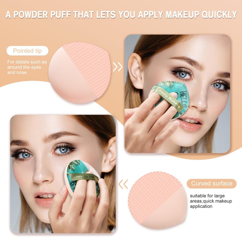 FERYES Large Drop Powder Puff for Powder Foundation & Concealer,