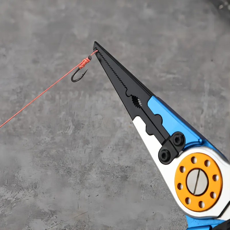 Alicates Multifuncionales Tijeras De Pinza De Pesca Azul