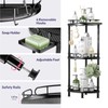 SWTYMIKI Corner Shower Caddy Standing - 3 Tier Rustproof Metal