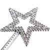 AKOAK Star Wand,13 Inches Silver Fairy Princess Angel Wand