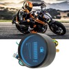 Motorcycle Fuel Level Gauge 52mm Housing Diameter LED Light Display