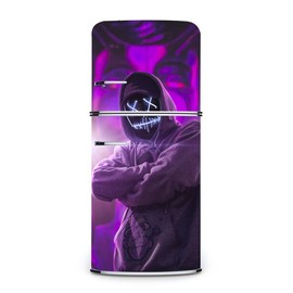 kota Creation Abstract Desing Colourfull Fridge Sticker for Double Single Door (Multicolor PVC Vinyl 160x60)-FS86_KC