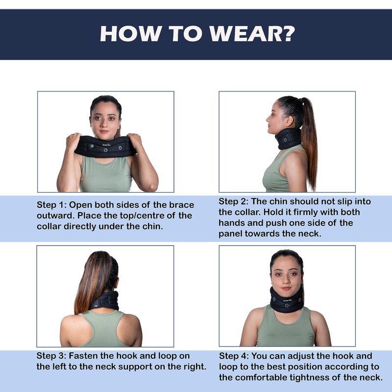 Wonder Care Soft Cervical Collar adjustable Collar Neck Support Brace