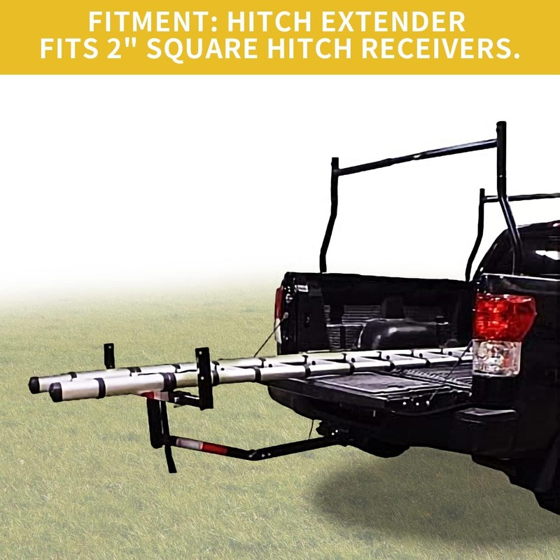 Adjustable Steel Pick Up Truck Bed Hitch Extender Extension Rack
