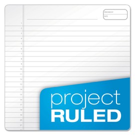 AMPAD Gold Fibre Project Planner, Top-Wire Bound, 8-1/2" x 11-3/4", Project Rule, Navy Cover, 70 Sheets (20-815)
