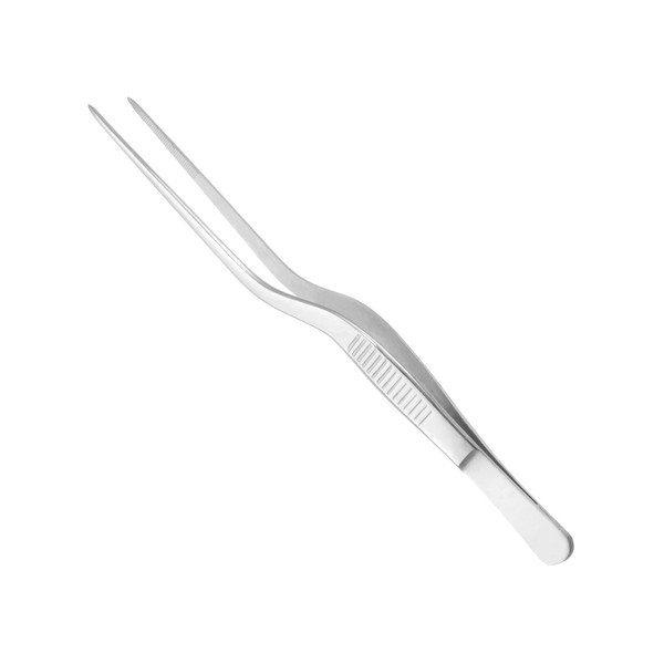CoCud Kitchen Cooking Offset Tweezer, 16cm / 6.3" 304 Stainless