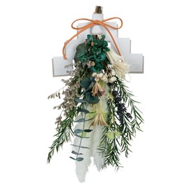 asca SOMU SU00179 Flower Decoration, Preserved Flowers, New Year's Decoration, Swag, 10.6 x 5.9 inches (27 x 15 cm), Japanese