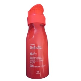 Natura tododia Crema Corporal, Nutrición Prebiótica, Fresa y Vainilla Dorada, 400 ml