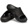 Crocs Unisex-Adult Mellow Recovery Slides, Black/Wave Texture, 8 Women/6 Men